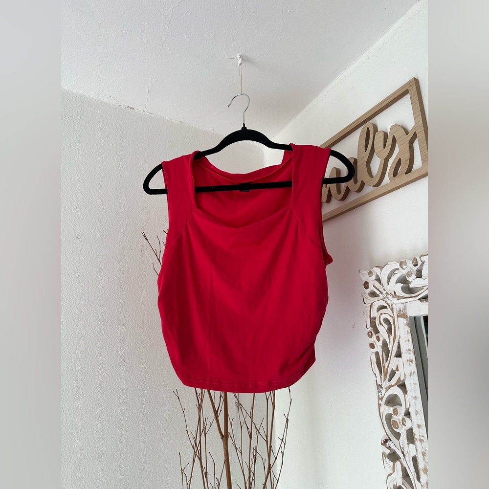 SHEIN Bold Pink Crop Top